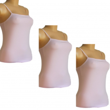 Apatiniai marškinėliai plonomis petnešomis, tiesia iškirpte KOZA 203 rožinė rinkinys 3 vnt.