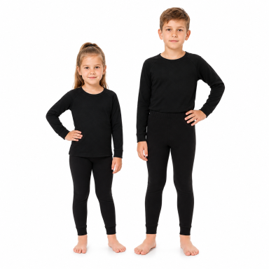 Apatinės TERMO kelnės mergaitėms ir berniukams OZKAN THERMAL KIDS 30312 juoda