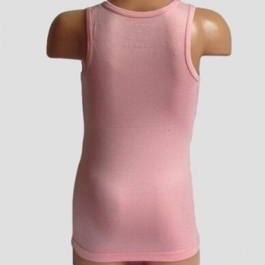 Apatiniai marškinėliai iš viskozės mergaitėms DI 016 rožiniai 1