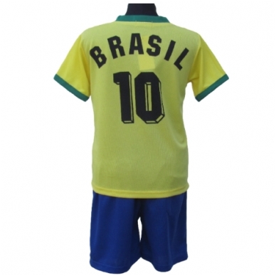Futbolo apranga vaikams 2-14 metų S-Sports Brazilija geltona, mėlyna