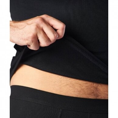 Termo apatiniai marškinėliai vyrams ilgomis rankovėmis DIDELI DYDŽIAI  THERMAL TCR 058 juodi