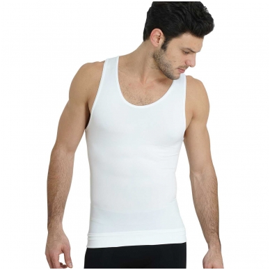 Figūrą formuojantys vyriški marškinėliai Formeasy 3000 balti