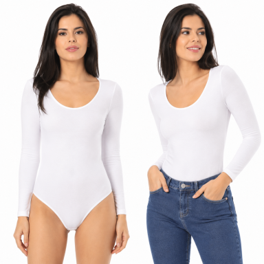 Glaustinukė body modalas trikampiu kaklu Miorre 16029 - baltas Glaustinukė body modalas trikampiu kaklu Miorre 16029 - baltas