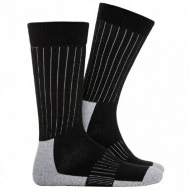 Merino vilnos funkcinės ir anatominės struktūros aukštos termo kojinės THERMOFORM HZTS19 juodos Merino vilnos funkcinės ir anatominės struktūros aukštos termo kojinės THERMOFORM HZTS19 juodos