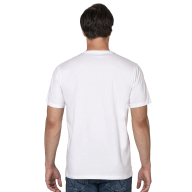 Laisvi, šukuotinės medvilnės marškinėliai vyrams Ozkan 12420  balti. Dydžiai L- 3XL
