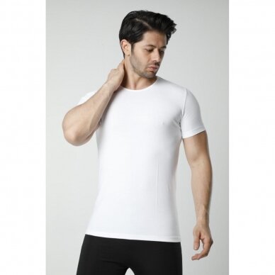 Vyriški marškinėliai trumpomis rankovėmis HMD 704-705 balti 2