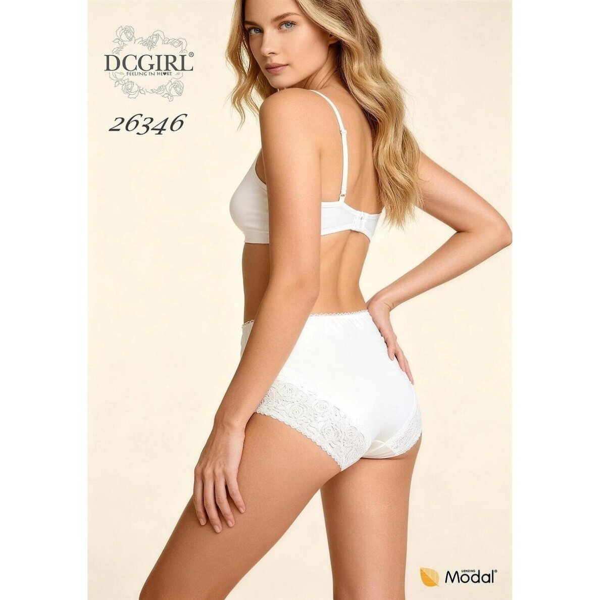 Moteriškos kelnaitės su nėriniais DCGirl 26346 komplektas 3 vnt. Moteriškos kelnaitės su nėriniais DCGirl 26346 komplektas 3 vnt.