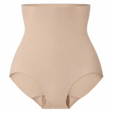 OUNO T66018 aukšto liemens modeliuojančios kelnaitės XL-5XL-smėlio 1 OUNO T66018 aukšto liemens modeliuojančios kelnaitės XL-5XL-smėlio 1
