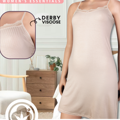 Naktinukai plonomis petnešėlėmis iš viskozės Kozabiat 10155-13 capucino nude Naktinukai plonomis petnešėlėmis iš viskozės Kozabiat 10155-13 capucino nude