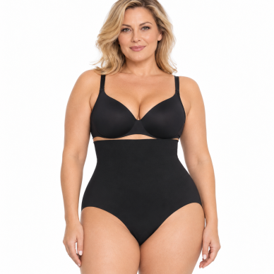 OUNO T66018 aukšto liemens modeliuojančios kelnaitės XL-5XL-juodos OUNO T66018 aukšto liemens modeliuojančios kelnaitės XL-5XL-juodos