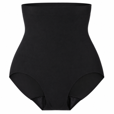 OUNO T66018 aukšto liemens modeliuojančios kelnaitės XL-5XL-juodos 1