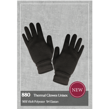 Pirštinės THERMAL UNISEX DOREANSE 880 juodos