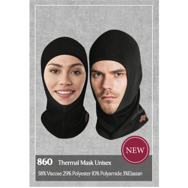 Pošalmis, kapišonas, kaukė THERMAL UNISEX DOREANSE 860 juodas