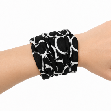 Šilta daugiafunkcė kaklaumautė šalikas, bandana, kepurė 2 vnt. komplektas juoda