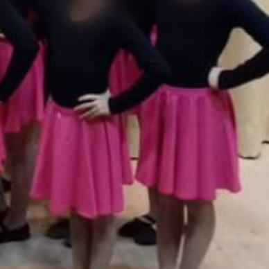 Gimnastikos šokių sijonas mergaitėms Dono 1023, avietinė spalva