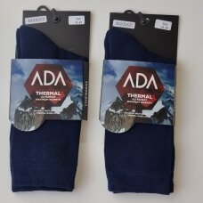 Termo kojinės pastorintu/ šiltintu padu vyrams ir moterims ADA 444001/644001 Tamsiai mėlyna - 2 vnt.