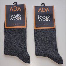 Termo kojinės su ėriuko vilna Ada 464001/6377 tamsiai pilka. Dvi poros kojinių.