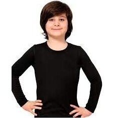 TERMO apatiniai marškinėliai ilgomis rankovėmis mergaitėms ir berniukams Namaldi juoda spalva 371 2