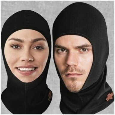 Pošalmis, kapišonas, kaukė THERMAL UNISEX DOREANSE 860 juodas