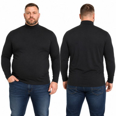 Termo golfas ilgomis rankovėmis UNISEX THERMAL TCR 060  juodas