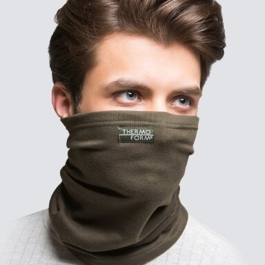 Trumpa kaklamautė - termo šalikas UNISEX Thermoform 1022 Chaki
