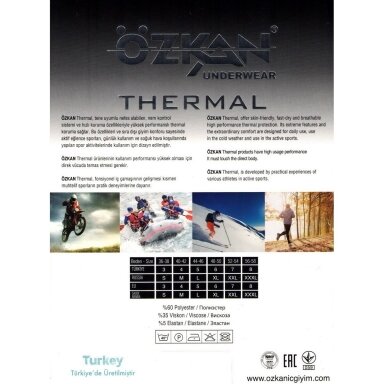 Moteriški termo apatiniai marškinėliai THERMAL OZKAN 23612 balti (pieno baltumo) TIK S DYDIS Moteriški termo apatiniai marškinėliai THERMAL OZKAN 23612 balti (pieno baltumo) TIK S DYDIS