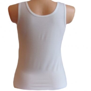 Apatiniai marškinėliai moterims plačiomis petnešomis iš modalo DI 1102 švelniai rožinė 2