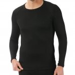 Vyriški šilti termo apatiniai marškinėliai ilgomis rankovėmis Ozkan 11317 juodi