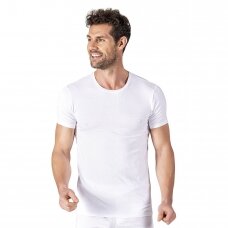 Vyriški marškinėliai Modalo trumpomis rankovėmis Ozkan 11144 balti