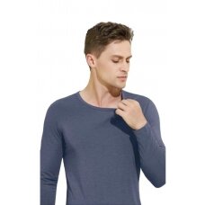 Vyriški šilti termo apatiniai marškinėliai ilgomis rankovėmis Shiyun, mėlyni, 8921