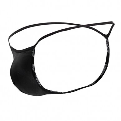 Vyriški G-string tipo stringai Doreanse 1326 juodi (Flashy Wetlook) 2