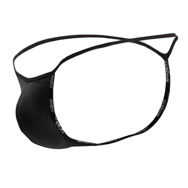 Vyriški G-string tipo stringai Doreanse 1326 juodi (Flashy Wetlook) 2